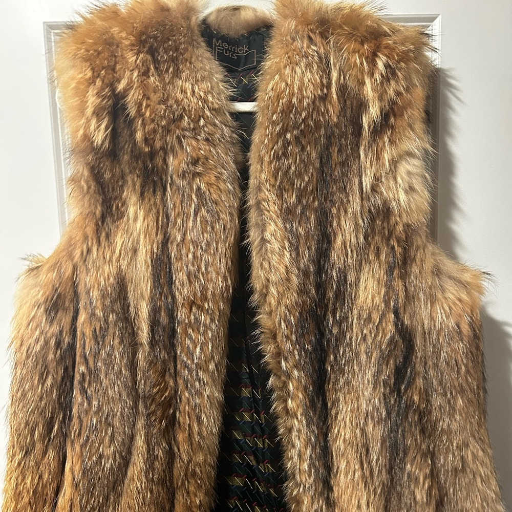 Women's Tan Fur Vest